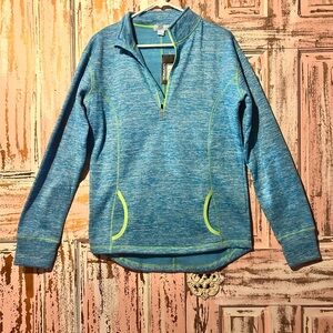 Women's Blue Quarter-Zip Sweatshirt